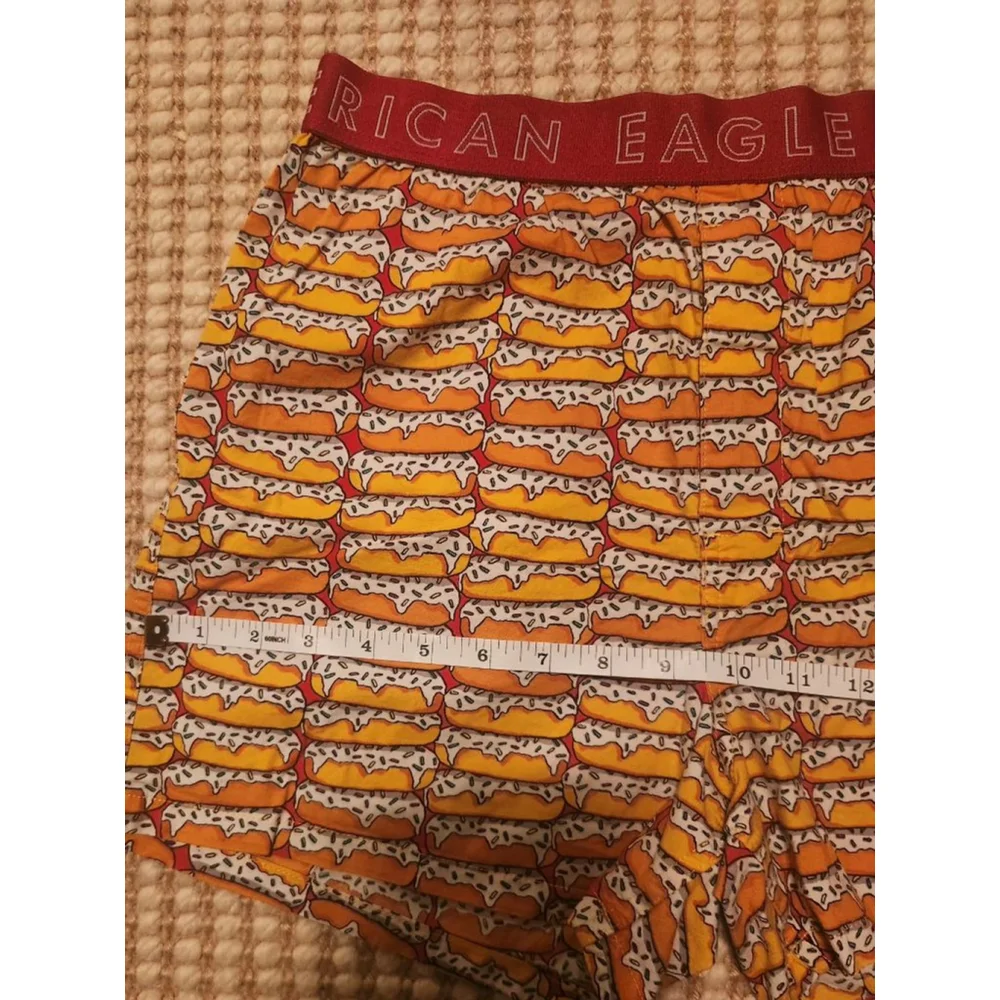 Men's American Eagle Orange Donut Print Boxers S - Picture 4 of 7